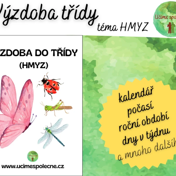 Výzdoba třídy - hmyz 1