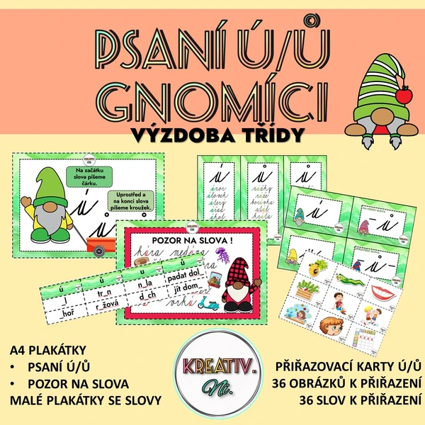 GNOMÍCI - psaní ú, ů 1
