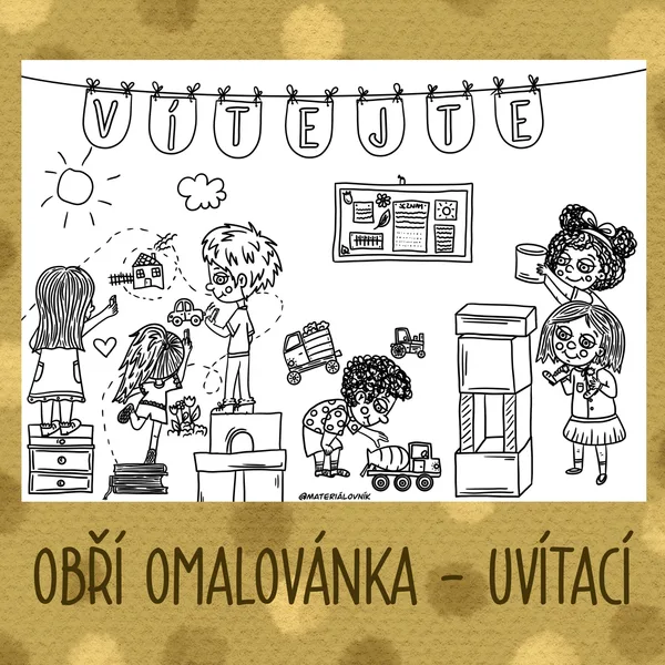 Obří omalovánka - Uvítací 1
