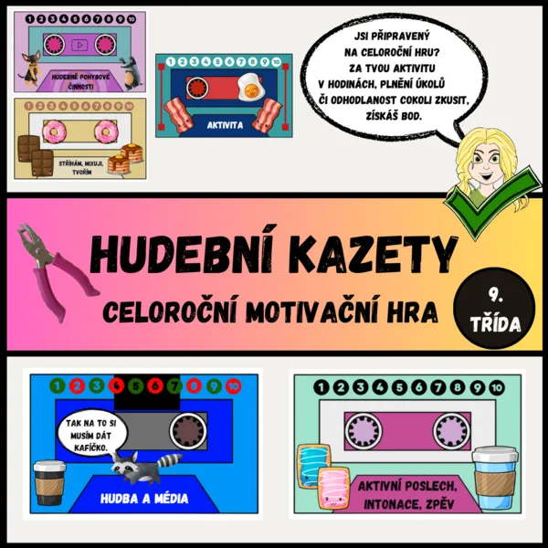 Hudební kazety - motivace (9. ročník)  1