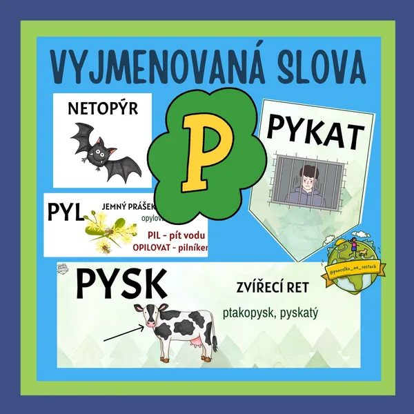 Vyjmenovaná slova po P 1