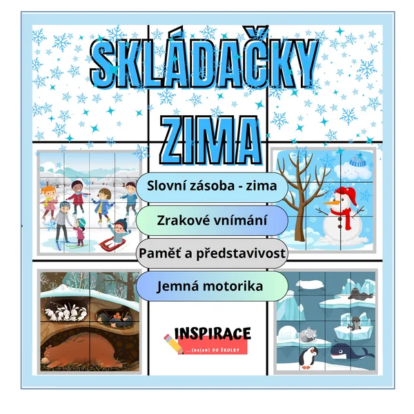 Skládačky (puzzle) ZIMA ☃️❄️  1