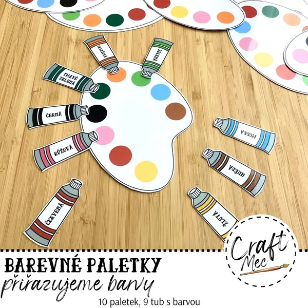 BAREVNÉ PALETKY - NAJDI A PŘIŘAĎ 1