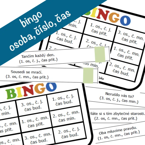 bingo - slovesa (osoba, číslo, čas) 1