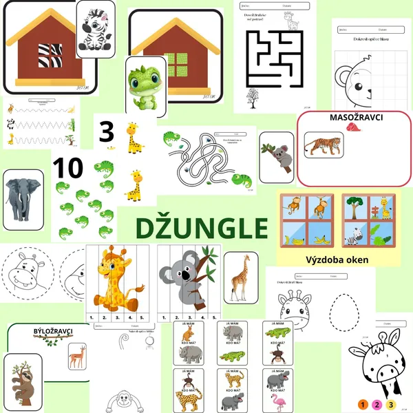 Aktivity na téma džungle 1