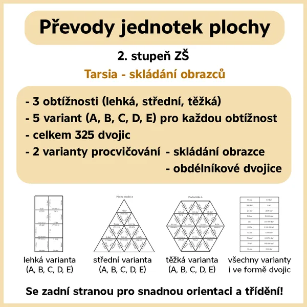 Převody jednotek plochy 1