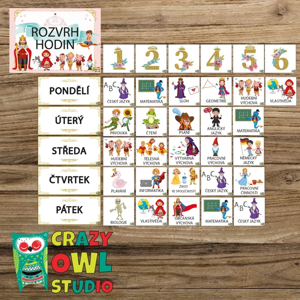 POHÁDKY – rozvrh hodin 1