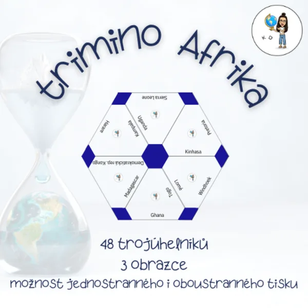 Trimino - Afrika (města, státy) 1