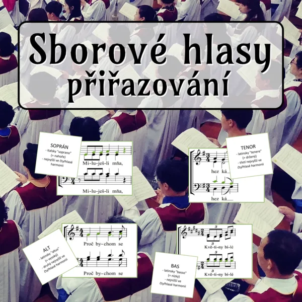Sborové hlasy - přiřazování 1