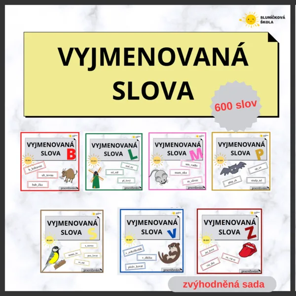 VYJMENOVANÁ SLOVA - procvičování 1