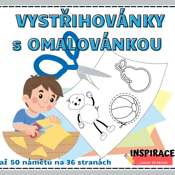 Vystřihovánky ✂️ s Omalovánkou 🖍️ 1