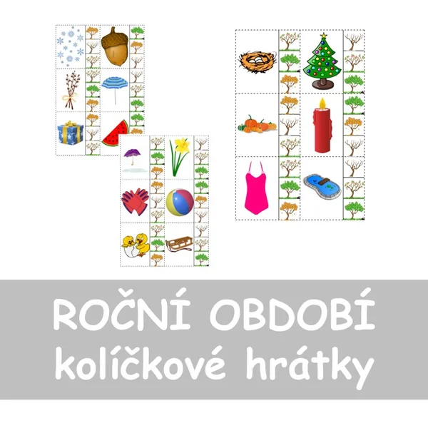 ROČNÍ OBDOBÍ - kolíčkové hrátky 1