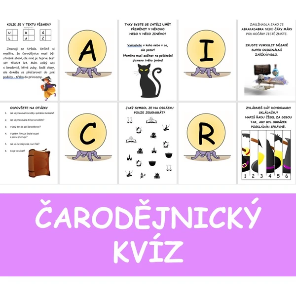 ČARODĚJNICKÝ KVÍZ pro děti 1.stupně ZŠ 1