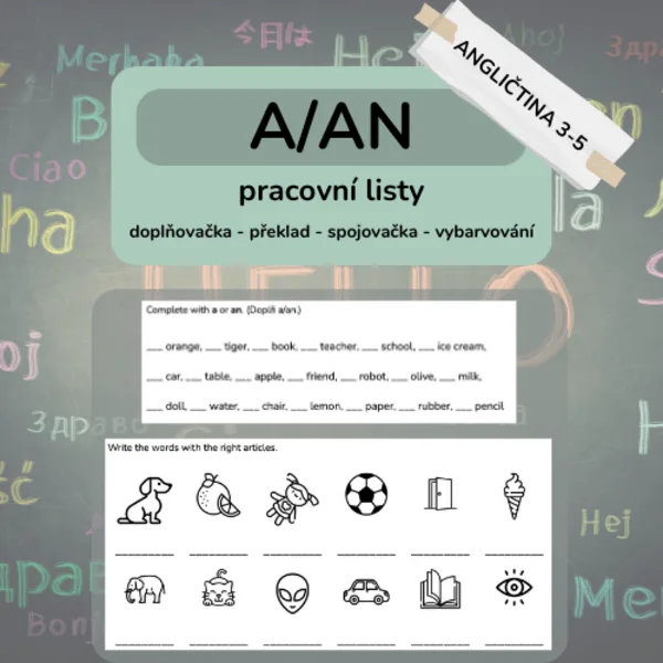 a/an - procvičování 1