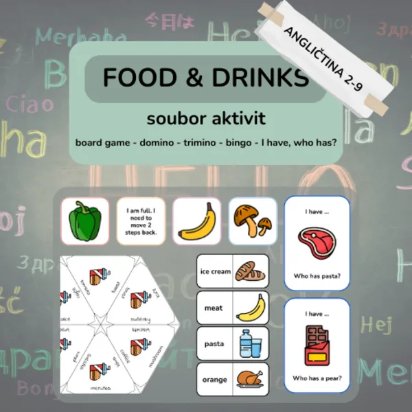 Food & drinks - soubor 5 aktivit 1