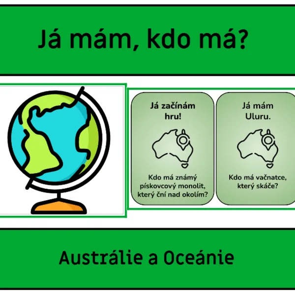 Austrálie a Oceánie - Já mám, kdo má? 1