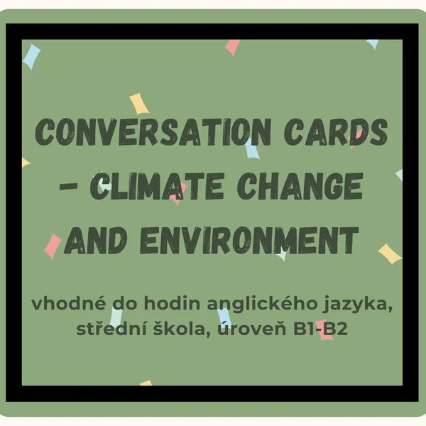 Conversation cards - climate change, environment 1