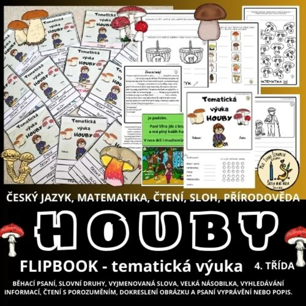 HOUBY - flipbook TEMATICKÁ VÝUKA - 4. třída 1