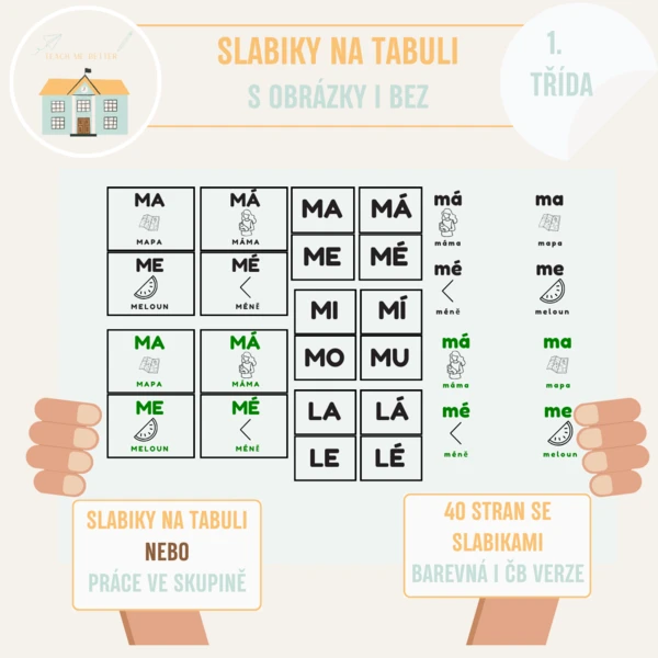 Slabiky na tabuli 1