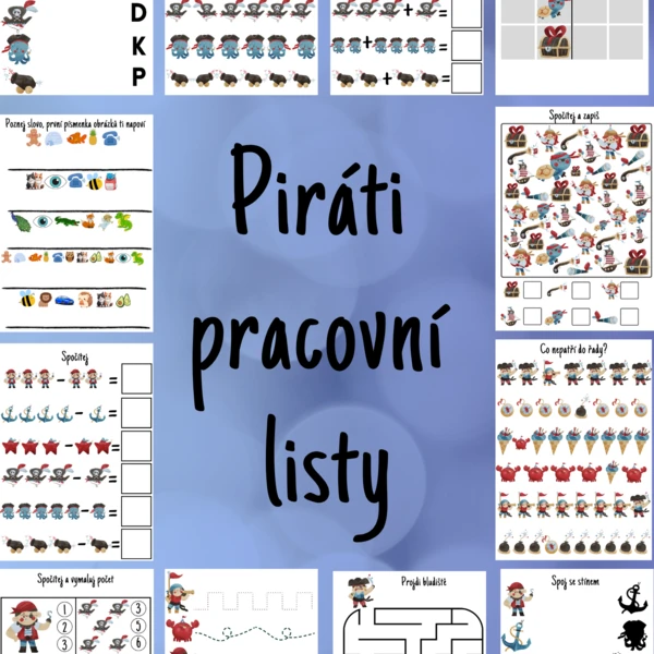 Piráti - pracovní listy 1