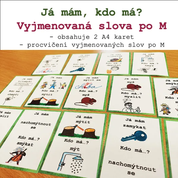 Já mám, kdo má? Vyjmenovaná slova po M 1