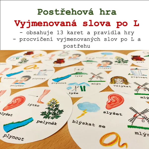 Postřehová hra - Vyjmenovaná slova po L 1
