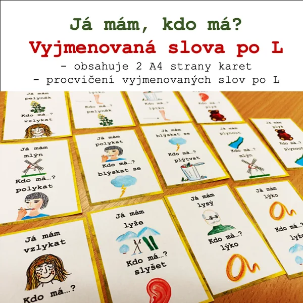 Já mám, kdo má? Vyjmenovaná slova po L 1