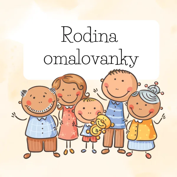 Rodina-omalovánky 1
