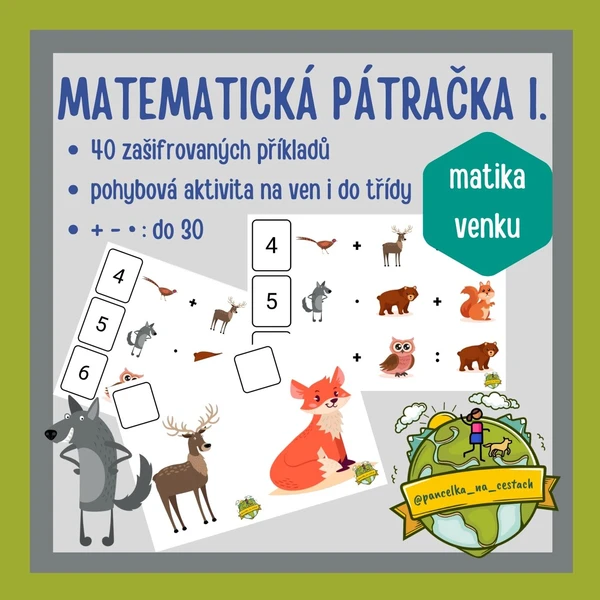 Matematika - zvířecí pátračka  1