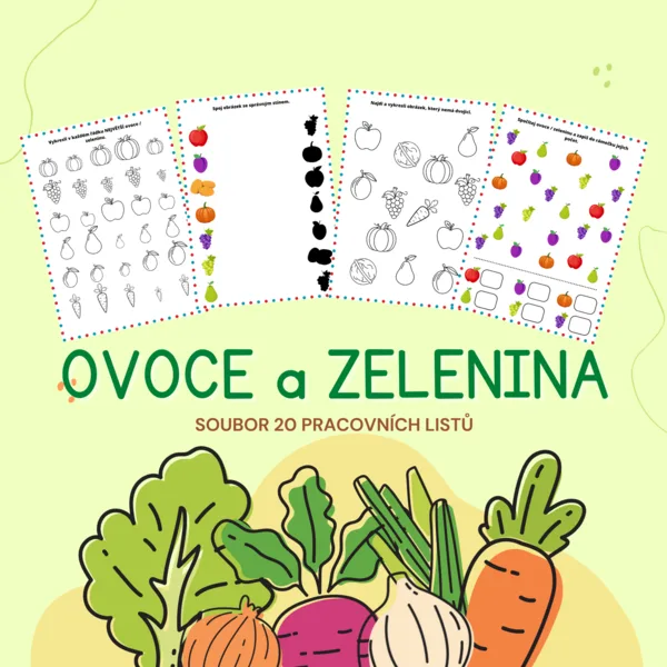 OVOCE a ZELENINA - pracovní listy 1