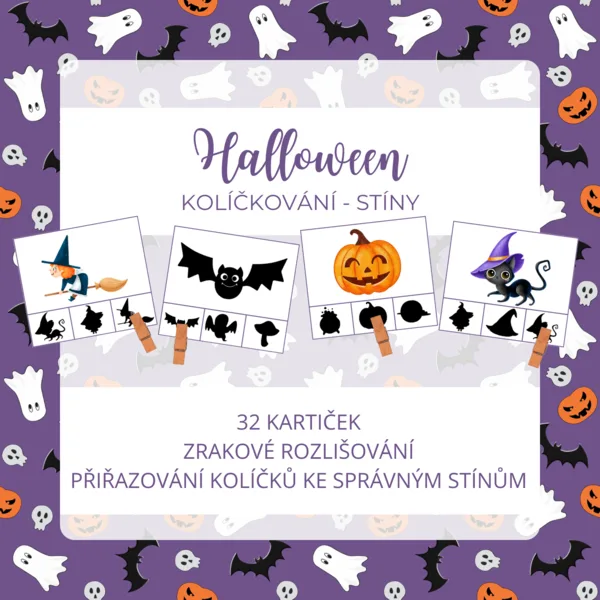 HALLOWEEN - kolíčkování (stíny) 1