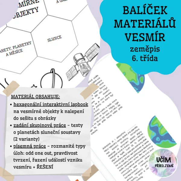 Balíček materiálů - vesmír 1