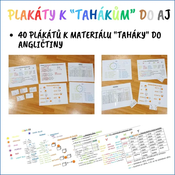 Plakáty k materiálu "Taháky" do AJ 1