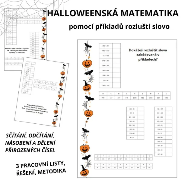 Halloweenské matematické luštení 1