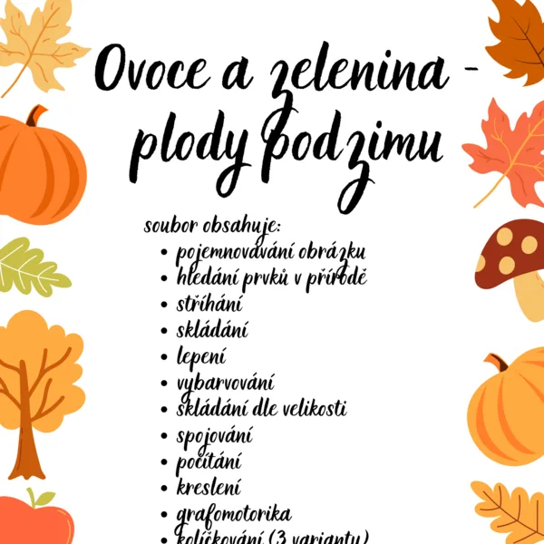 Ovoce a zelenina - plody podzimu 1