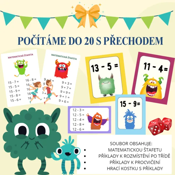 Počítáme do 20 s přechodem (s příšerkami) 1