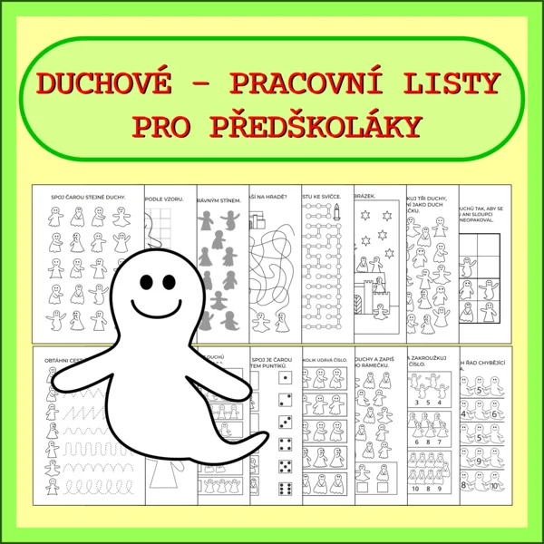 DUCHOVÉ - PRACOVNÍ LISTY PRO PŘEDŠKOLÁKY 1