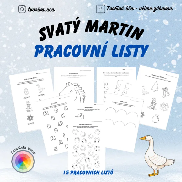 Svatý Martin - pracovní listy  1