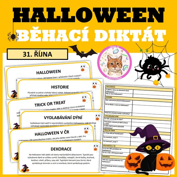 HALLOWEEN - Běhací diktát 1