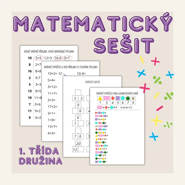 Matematický sešit - počítání do 20 1