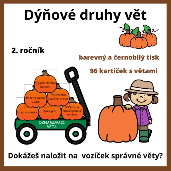 Dýňové druhy vět 1