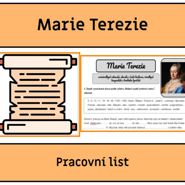 Marie Terezie - pracovní list 1