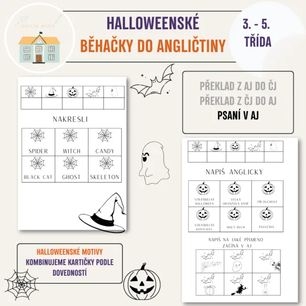 Halloweenské běhačky do angličtiny 1