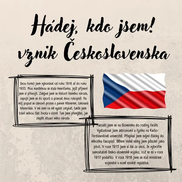 Hádej, kdo jsem - vznik ČSR 1