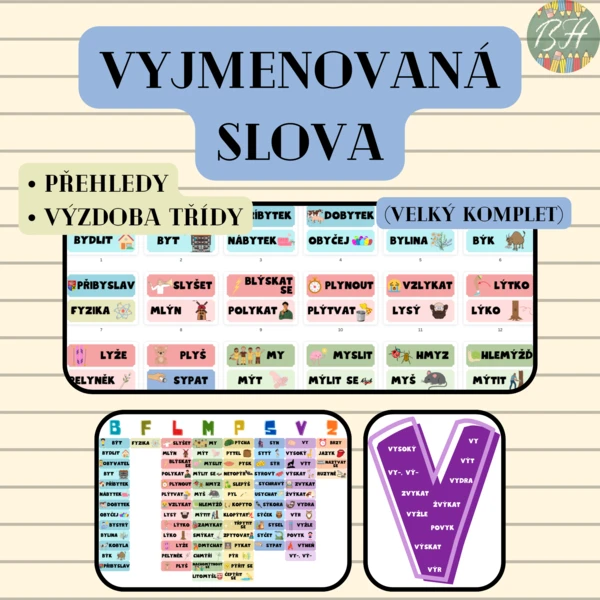 Vyjmenovaná slova - velký komplet 1