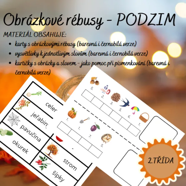 Obrázkové rébusy - PODZIM 1