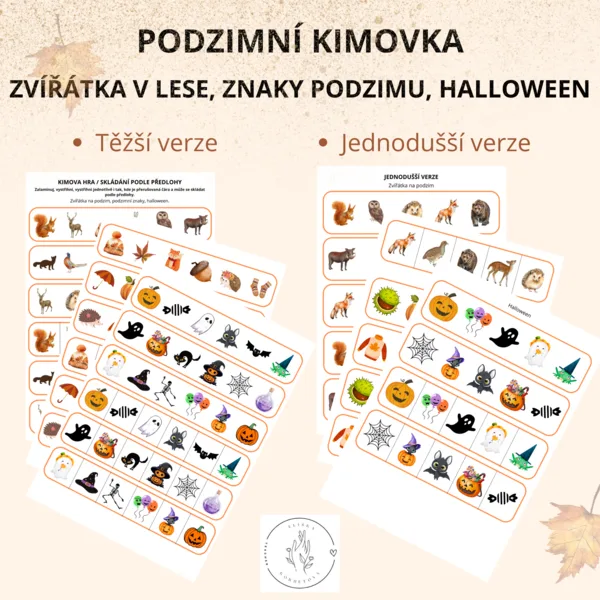 Podzimní kimovka / skládání podle předlohy 1