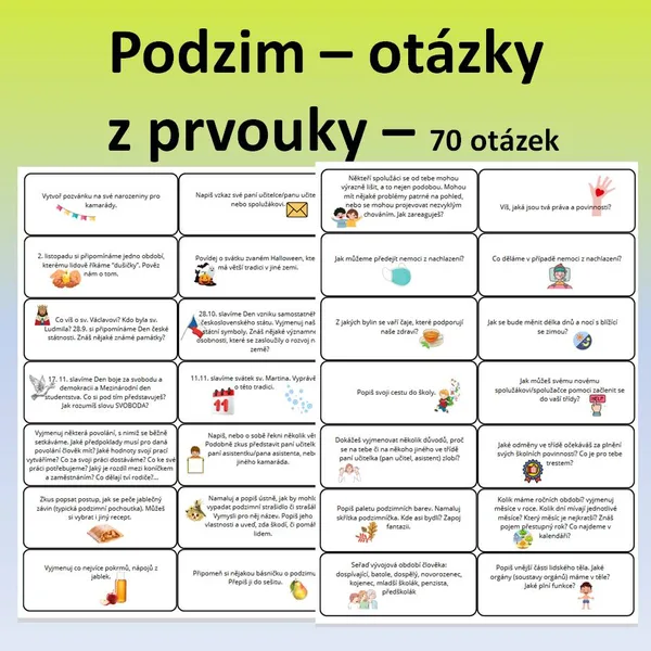 Podzim - otázky do prvouky 1