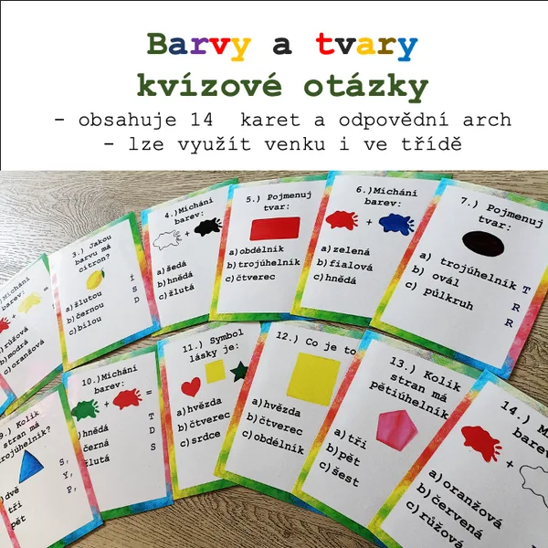 Kvízové otázky - Barvy a tvary 1