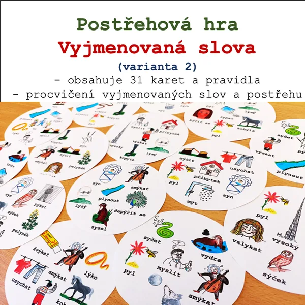 Postřehová hra - Vyjmenovaná slova (varianta 2) 1